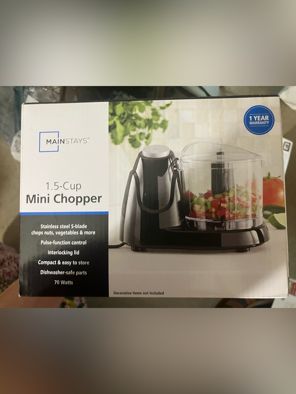 Mainstays 1.5 Cup Mini Food Chopper